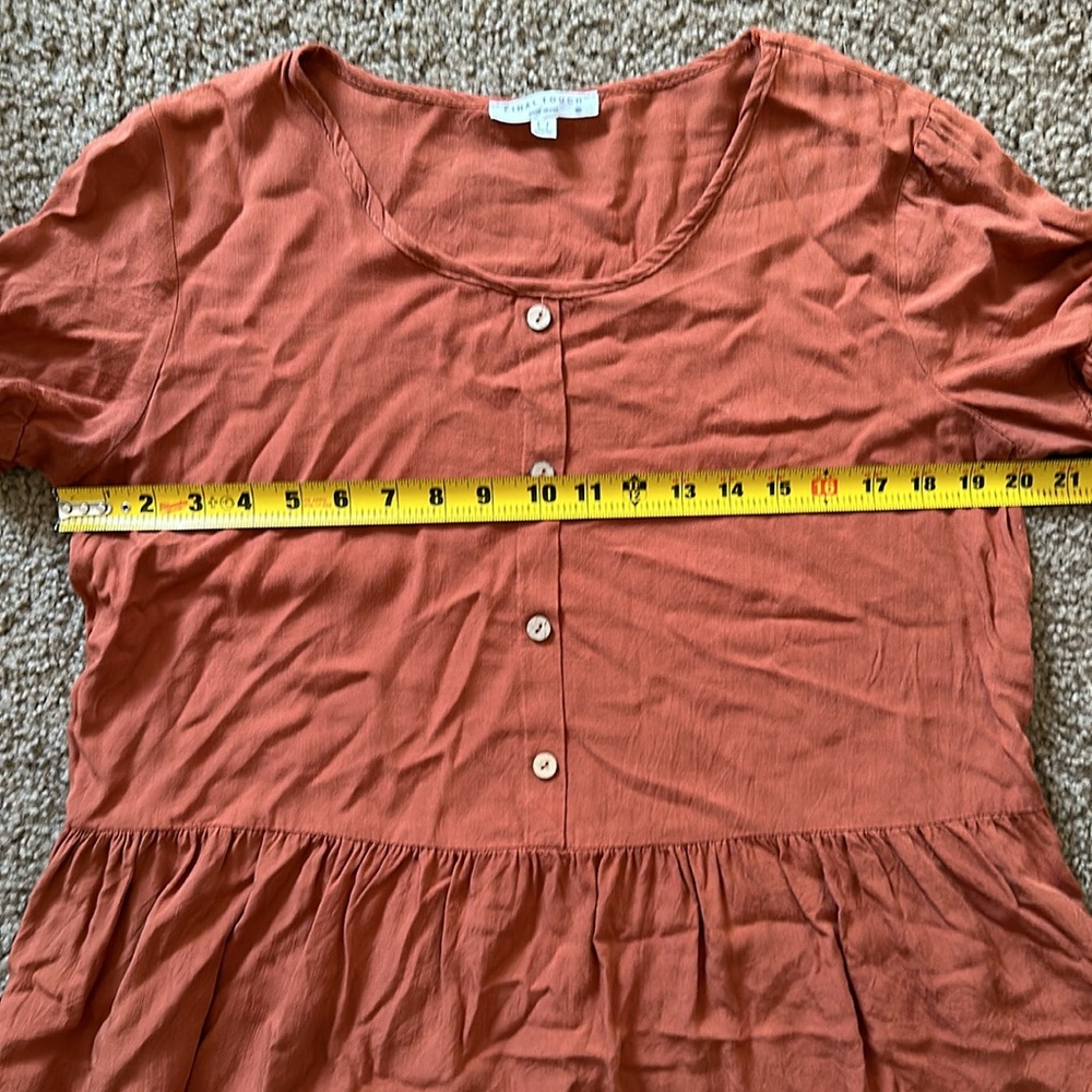 Final Touch Rust Blouse - Picture 5 of 5